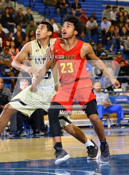 Thumbnail 2 in Fairfax vs. Bishop Montgomery (Rolling Hills Prep State Preview Classic) photogallery.