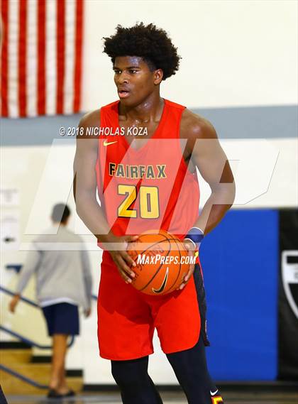 Thumbnail 3 in Fairfax vs. Bishop Montgomery (Rolling Hills Prep State Preview Classic) photogallery.
