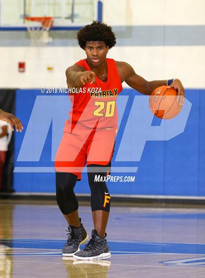 Thumbnail 1 in Fairfax vs. Bishop Montgomery (Rolling Hills Prep State Preview Classic) photogallery.