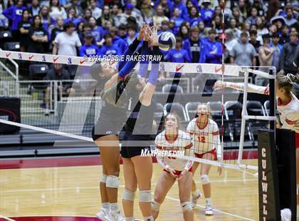 Thumbnail 2 in Bellville vs. Decatur (UIL Volleyball 4A Semifinals) photogallery.