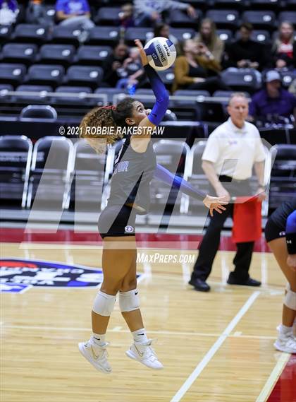 Thumbnail 3 in Bellville vs. Decatur (UIL Volleyball 4A Semifinals) photogallery.