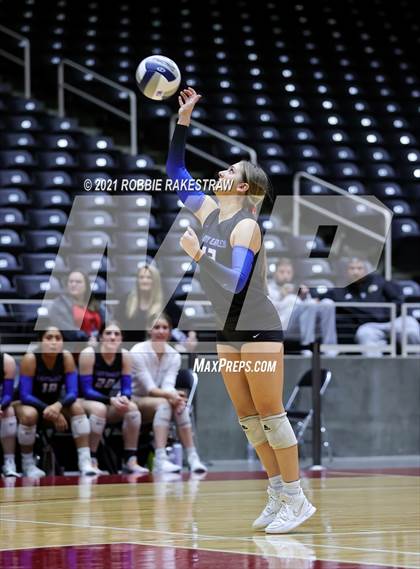 Thumbnail 3 in Bellville vs. Decatur (UIL Volleyball 4A Semifinals) photogallery.