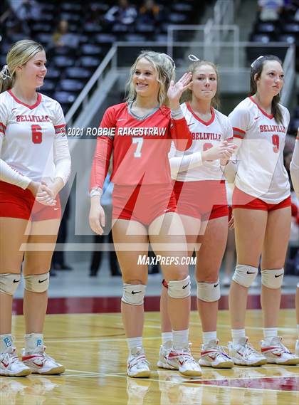 Thumbnail 2 in Bellville vs. Decatur (UIL Volleyball 4A Semifinals) photogallery.