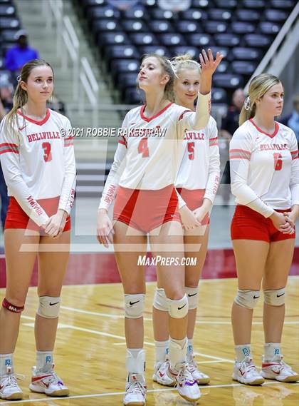 Thumbnail 2 in Bellville vs. Decatur (UIL Volleyball 4A Semifinals) photogallery.