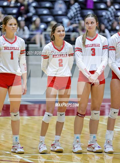 Thumbnail 3 in Bellville vs. Decatur (UIL Volleyball 4A Semifinals) photogallery.