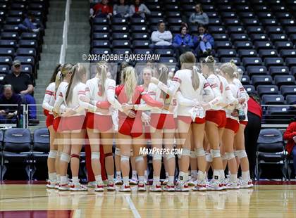 Thumbnail 2 in Bellville vs. Decatur (UIL Volleyball 4A Semifinals) photogallery.