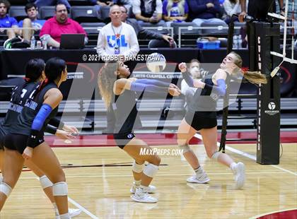 Thumbnail 2 in Bellville vs. Decatur (UIL Volleyball 4A Semifinals) photogallery.