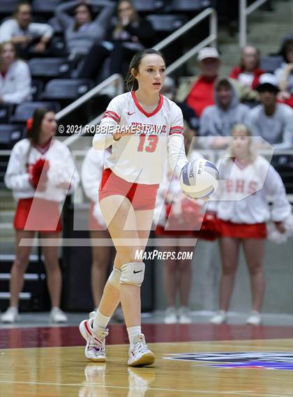 Thumbnail 3 in Bellville vs. Decatur (UIL Volleyball 4A Semifinals) photogallery.