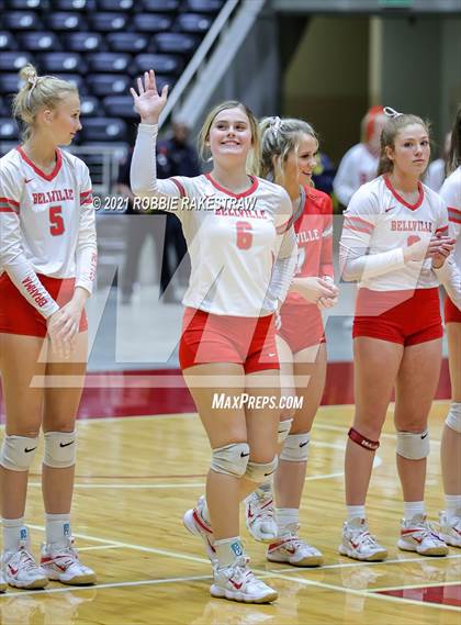 Thumbnail 1 in Bellville vs. Decatur (UIL Volleyball 4A Semifinals) photogallery.