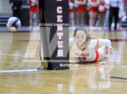 Thumbnail 2 in Bellville vs. Decatur (UIL Volleyball 4A Semifinals) photogallery.
