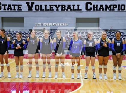 Thumbnail 2 in Bellville vs. Decatur (UIL Volleyball 4A Semifinals) photogallery.