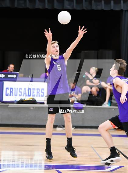 Thumbnail 3 in Notre Dame Prep @ Northwest Christian  photogallery.
