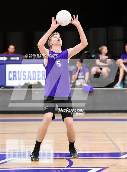 Thumbnail 1 in Notre Dame Prep @ Northwest Christian  photogallery.