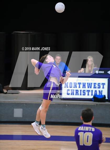 Thumbnail 2 in Notre Dame Prep @ Northwest Christian  photogallery.