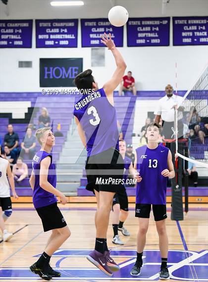 Thumbnail 3 in Notre Dame Prep @ Northwest Christian  photogallery.