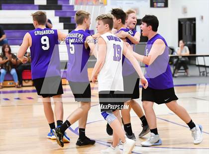 Thumbnail 1 in Notre Dame Prep @ Northwest Christian  photogallery.