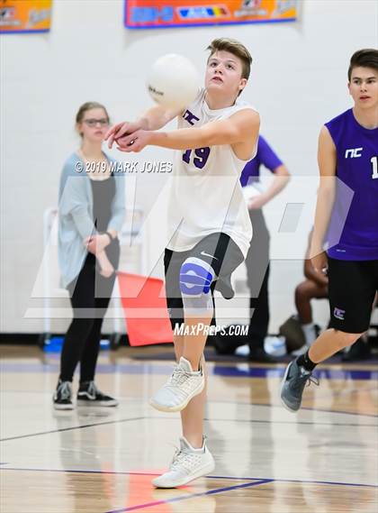 Thumbnail 2 in Notre Dame Prep @ Northwest Christian  photogallery.