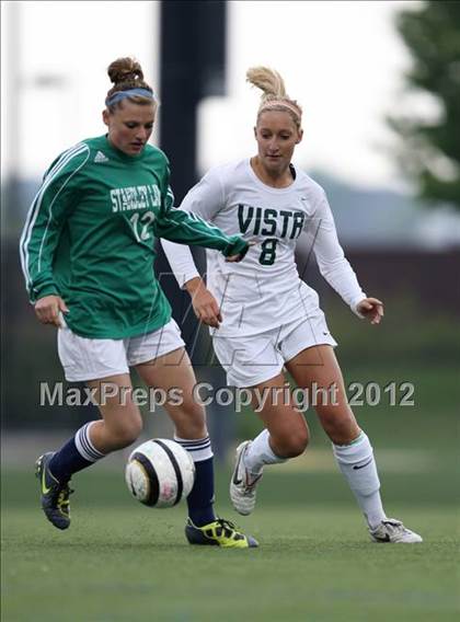 Thumbnail 1 in Standley Lake vs. Mountain Vista (CHSAA Girls State Soccer Tournament) photogallery.