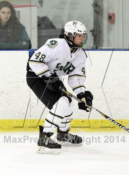 Thumbnail 1 in  Monsignor Farrell vs St. Joseph Regional (Ice Vault Tournament) photogallery.