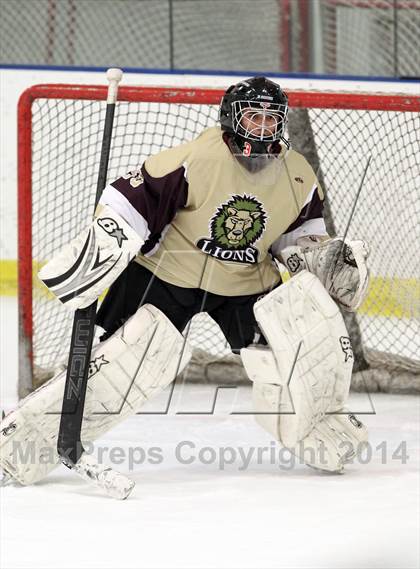 Thumbnail 2 in  Monsignor Farrell vs St. Joseph Regional (Ice Vault Tournament) photogallery.