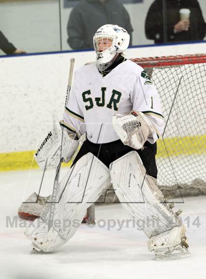 Thumbnail 2 in  Monsignor Farrell vs St. Joseph Regional (Ice Vault Tournament) photogallery.