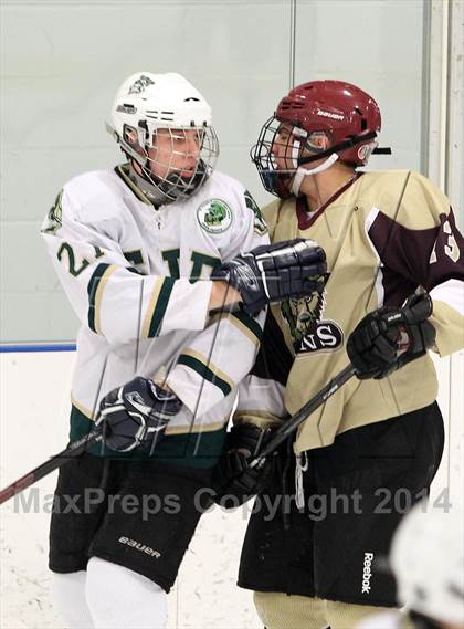 Thumbnail 2 in  Monsignor Farrell vs St. Joseph Regional (Ice Vault Tournament) photogallery.