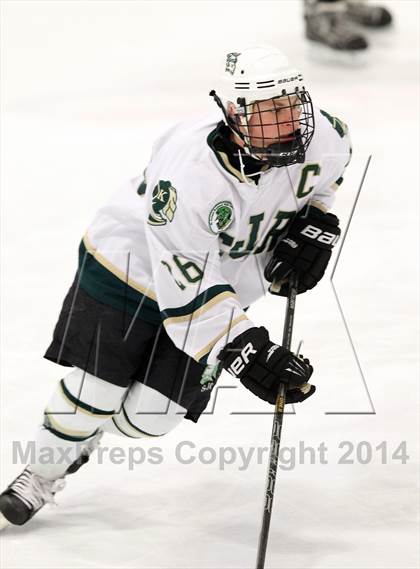 Thumbnail 1 in  Monsignor Farrell vs St. Joseph Regional (Ice Vault Tournament) photogallery.