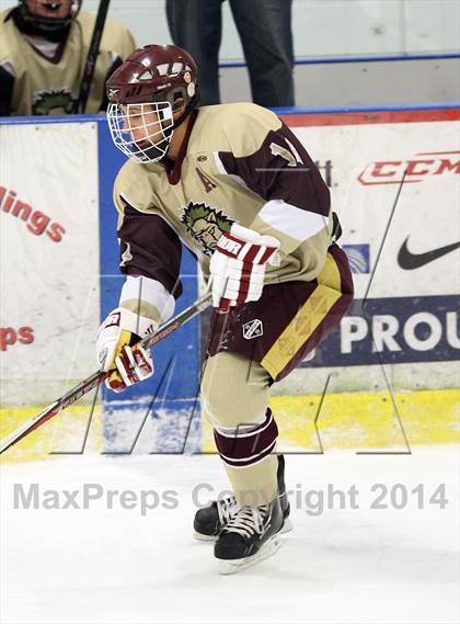 Thumbnail 3 in  Monsignor Farrell vs St. Joseph Regional (Ice Vault Tournament) photogallery.