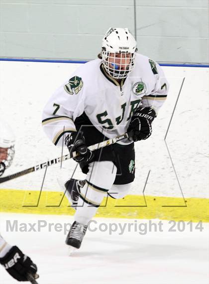Thumbnail 2 in  Monsignor Farrell vs St. Joseph Regional (Ice Vault Tournament) photogallery.