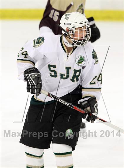 Thumbnail 3 in  Monsignor Farrell vs St. Joseph Regional (Ice Vault Tournament) photogallery.