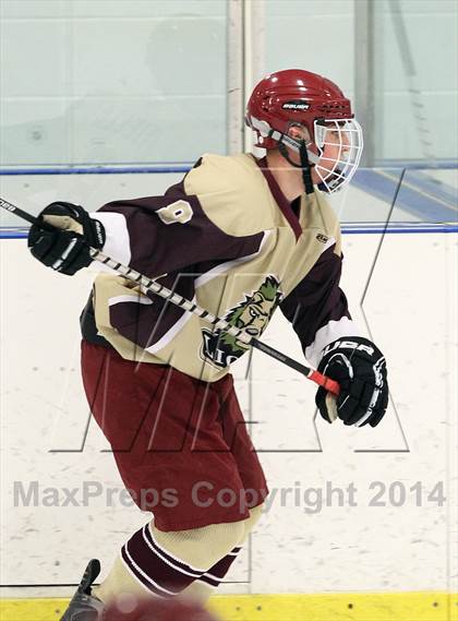 Thumbnail 3 in  Monsignor Farrell vs St. Joseph Regional (Ice Vault Tournament) photogallery.