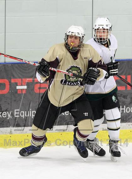 Thumbnail 3 in  Monsignor Farrell vs St. Joseph Regional (Ice Vault Tournament) photogallery.