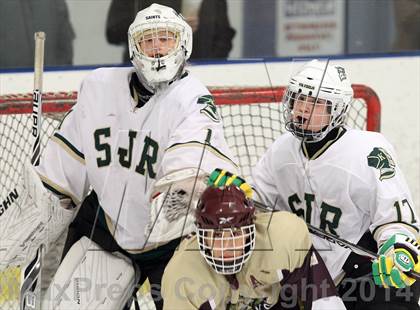 Thumbnail 2 in  Monsignor Farrell vs St. Joseph Regional (Ice Vault Tournament) photogallery.