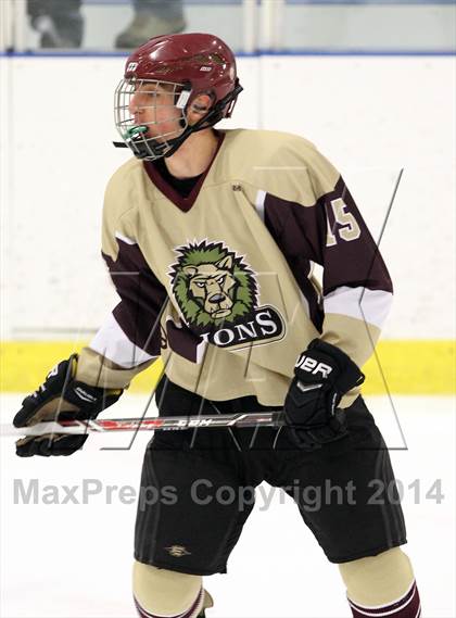 Thumbnail 1 in  Monsignor Farrell vs St. Joseph Regional (Ice Vault Tournament) photogallery.
