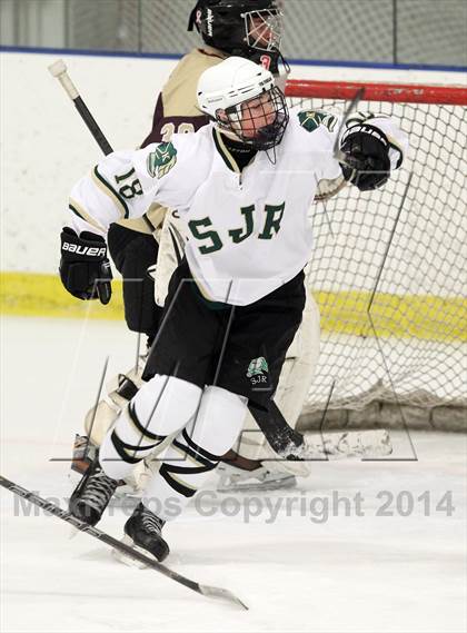 Thumbnail 3 in  Monsignor Farrell vs St. Joseph Regional (Ice Vault Tournament) photogallery.