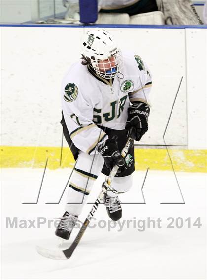 Thumbnail 3 in  Monsignor Farrell vs St. Joseph Regional (Ice Vault Tournament) photogallery.