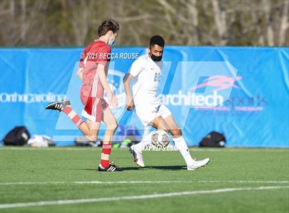 Thumbnail 2 in Charlotte Catholic vs. Marvin Ridge (OrthoCarolina Sportsplex) photogallery.