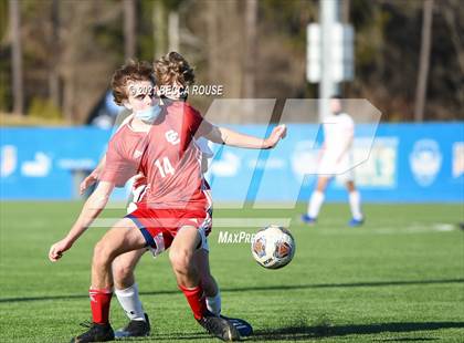 Thumbnail 2 in Charlotte Catholic vs. Marvin Ridge (OrthoCarolina Sportsplex) photogallery.