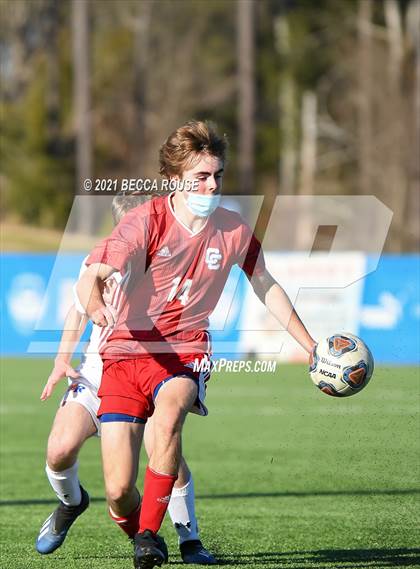 Thumbnail 1 in Charlotte Catholic vs. Marvin Ridge (OrthoCarolina Sportsplex) photogallery.