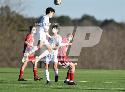 Thumbnail 1 in Charlotte Catholic vs. Marvin Ridge (OrthoCarolina Sportsplex) photogallery.