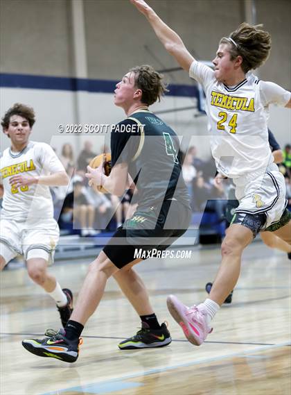 Thumbnail 2 in Murrieta Mesa vs. Temecula Valley (Linfield Christian Caged Classic) photogallery.