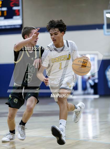 Thumbnail 2 in Murrieta Mesa vs. Temecula Valley (Linfield Christian Caged Classic) photogallery.