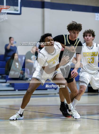 Thumbnail 1 in Murrieta Mesa vs. Temecula Valley (Linfield Christian Caged Classic) photogallery.