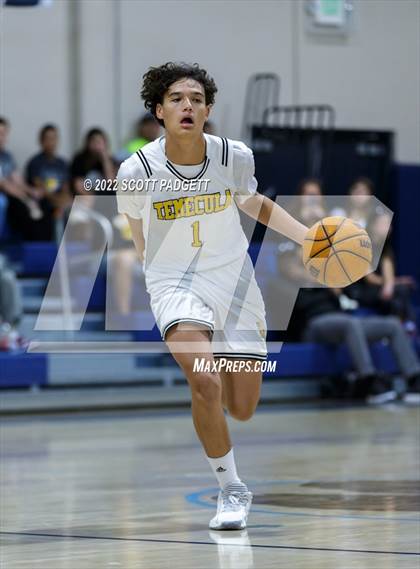 Thumbnail 1 in Murrieta Mesa vs. Temecula Valley (Linfield Christian Caged Classic) photogallery.