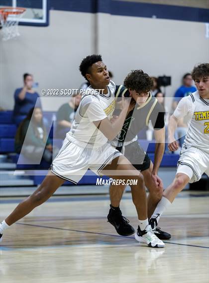 Thumbnail 3 in Murrieta Mesa vs. Temecula Valley (Linfield Christian Caged Classic) photogallery.