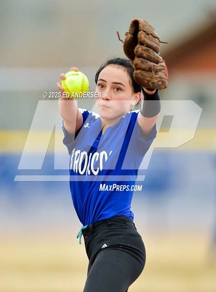 Thumbnail 2 in Bishop Union vs. Dayton (Yerington Tournament) photogallery.