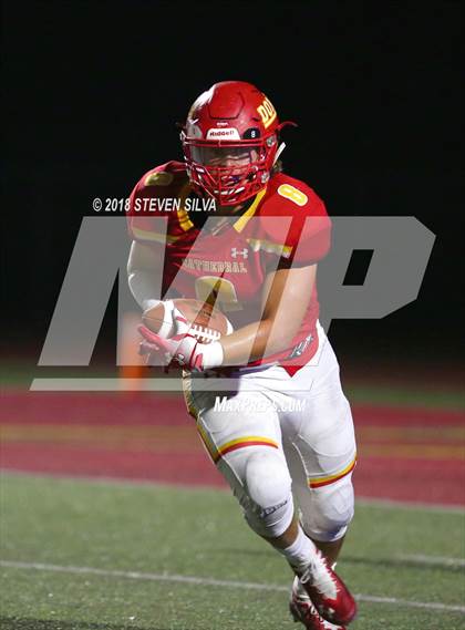 Thumbnail 1 in Cathedral Catholic vs. Serra Gardena (Honor Bowl) photogallery.