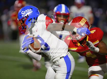 Thumbnail 3 in Cathedral Catholic vs. Serra Gardena (Honor Bowl) photogallery.