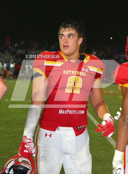 Thumbnail 1 in Cathedral Catholic vs. Serra Gardena (Honor Bowl) photogallery.