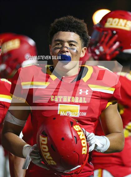 Thumbnail 1 in Cathedral Catholic vs. Serra Gardena (Honor Bowl) photogallery.